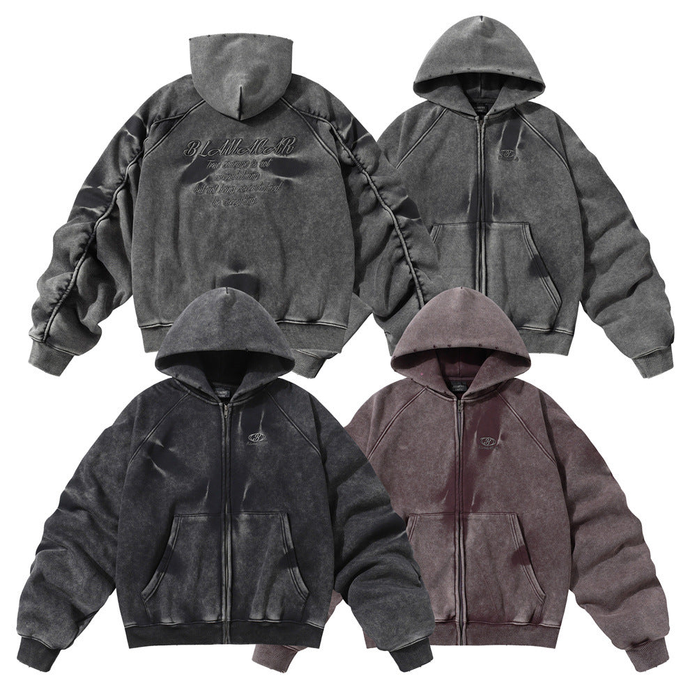 Wash water to make old hooded hoodies