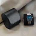 Retro Watch Protective Dustproof Display Box High Grade Sewing PU Leather Portable Watch Storage Watch Box