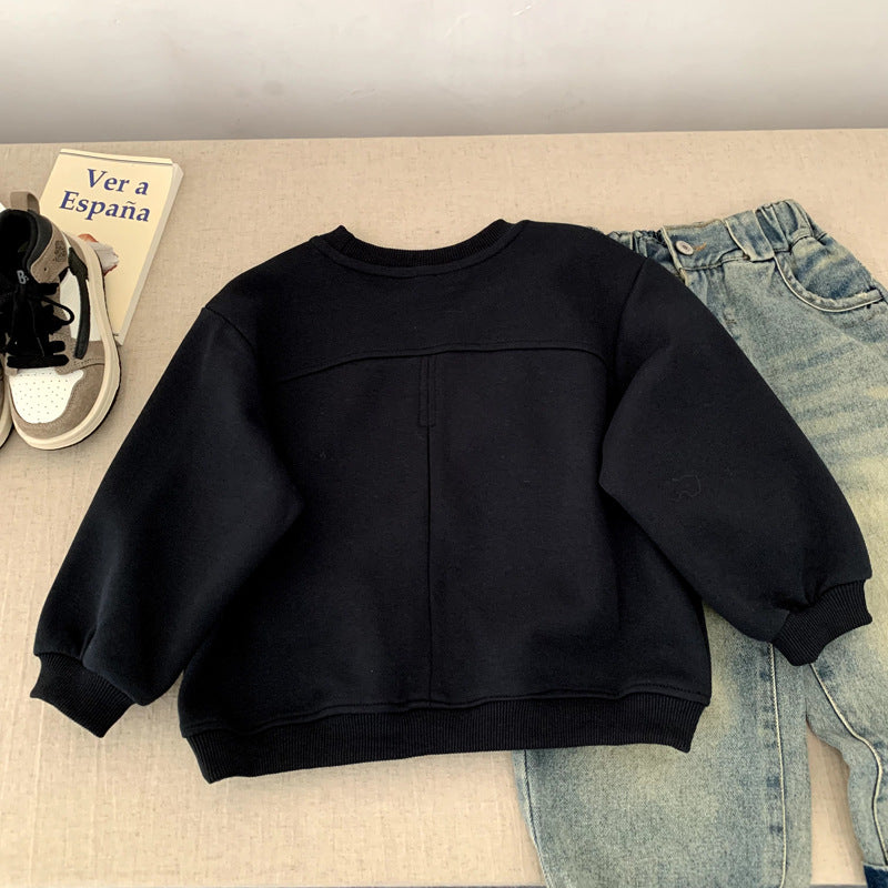 Boys' tops children's hoodies autumn pullovers