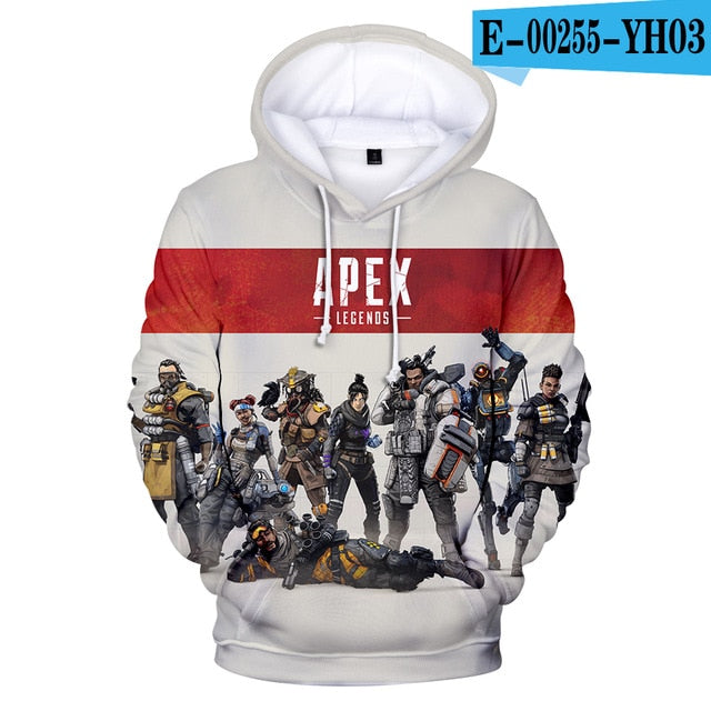 Frdun Tommy New 3D Apex Legends Hoodies Sweatshirt Casual Harajuku 3D Hoodies Sweatshirts Apex Legends