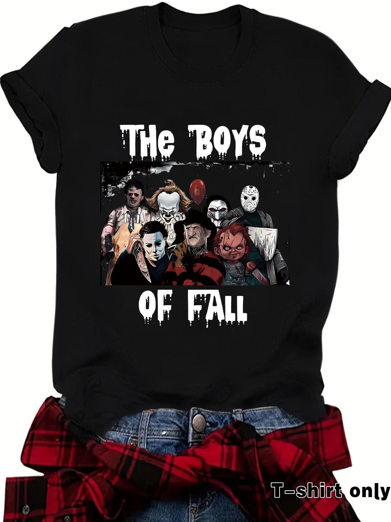 THe BOYS horror game round neck pullover short sleeved shirt