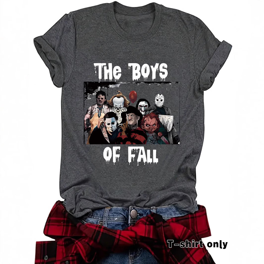 THe BOYS horror game round neck pullover short sleeved shirt