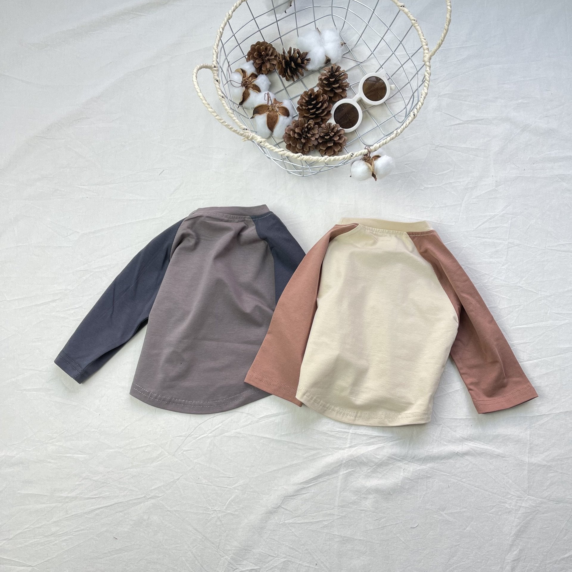 Boys' and girls' T-shirts, baby hoodies