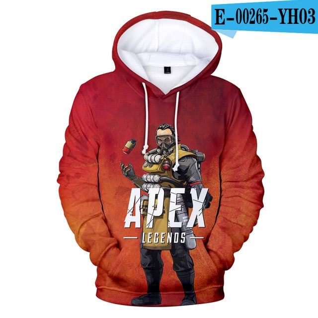Frdun Tommy New 3D Apex Legends Hoodies Sweatshirt Casual Harajuku 3D Hoodies Sweatshirts Apex Legends
