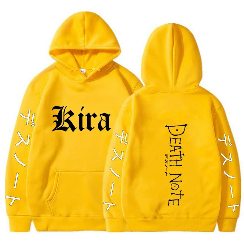 Hoodies  Japanese anime  death notes  creative new student casual hoodies