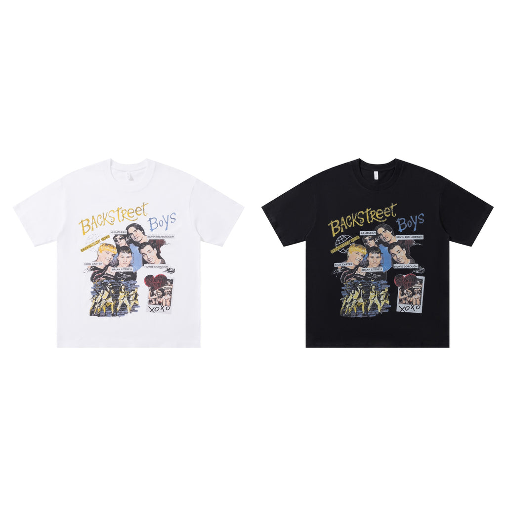 Backstreet Boys Printed Short Sleeves