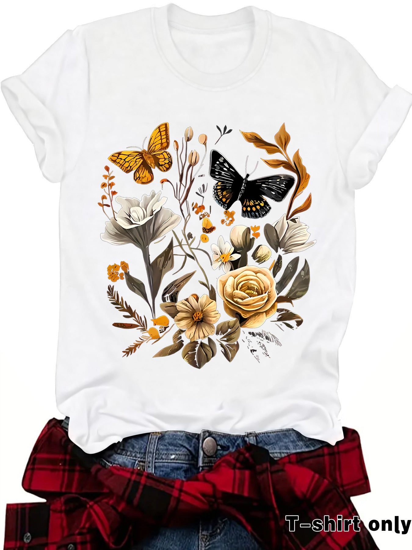 Female butterfly T-shirt