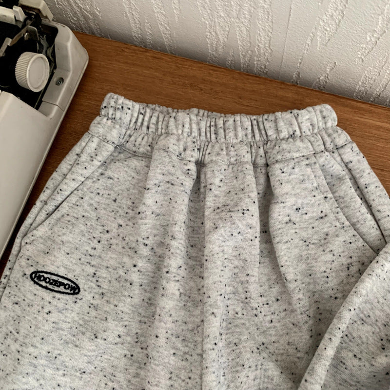 Two piece set of children's hoodies and pants for sports and leisure