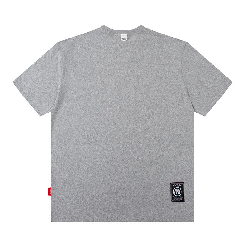 American Retro Short Sleeve T-Shirt for Teen Boys Hip Hop Letter Print Summer Pure Cotton Loose Half Sleeve Tee