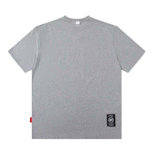 American Retro Short Sleeve T-Shirt for Teen Boys Hip Hop Letter Print Summer Pure Cotton Loose Half Sleeve Tee