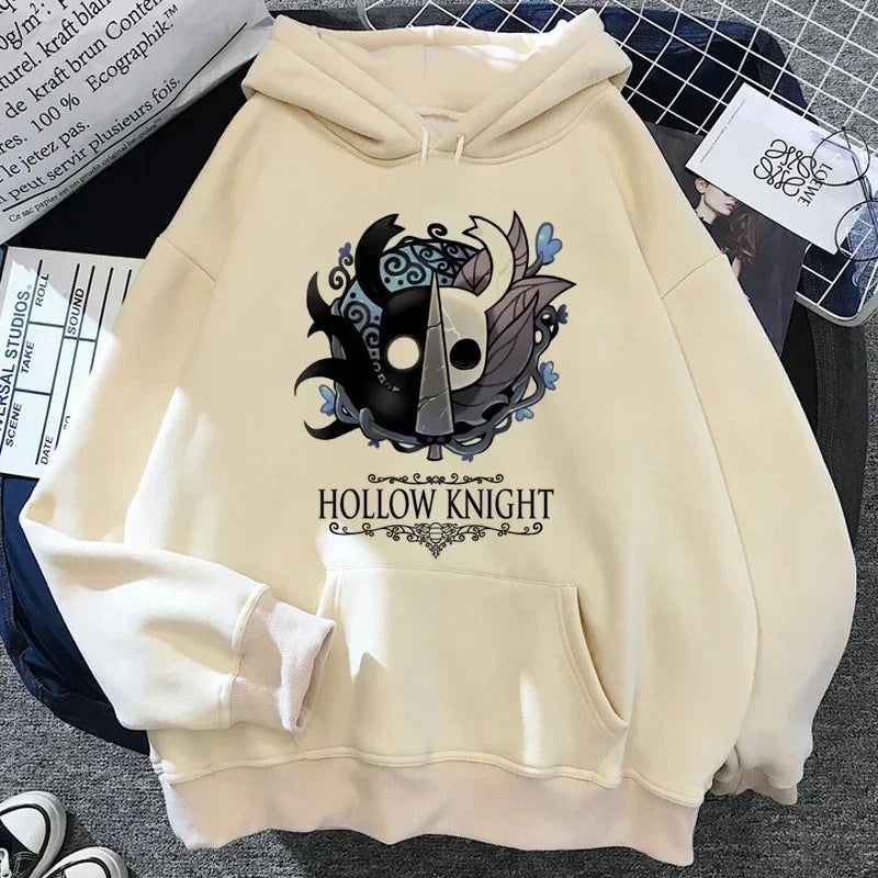 Hollow Knight Hoodies Men Korea Ulzzang Grunge Y2k Aesthetic