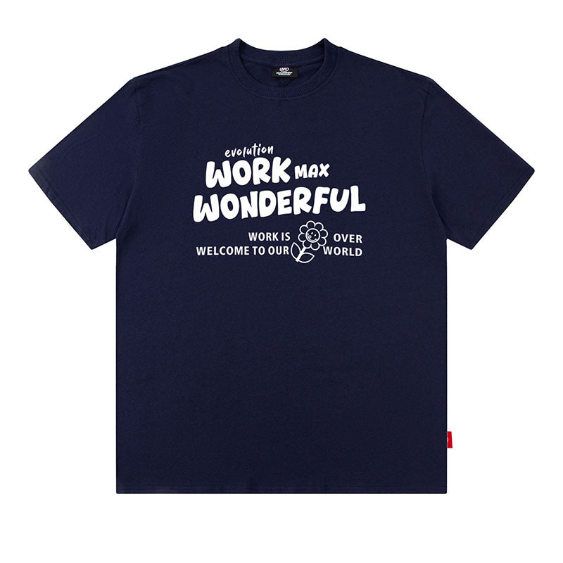 American Retro Short Sleeve T-Shirt for Teen Boys Hip Hop Letter Print Summer Pure Cotton Loose Half Sleeve Tee