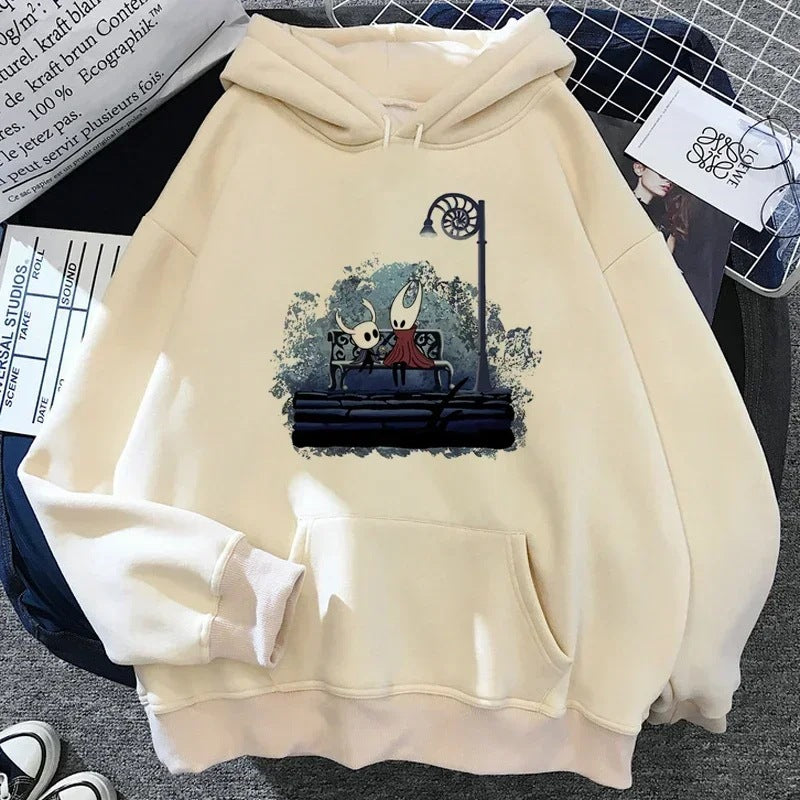 Hollow Knight Hoodies Men Korea Ulzzang Grunge Y2k Aesthetic