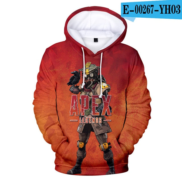 Frdun Tommy New 3D Apex Legends Hoodies Sweatshirt Casual Harajuku 3D Hoodies Sweatshirts Apex Legends