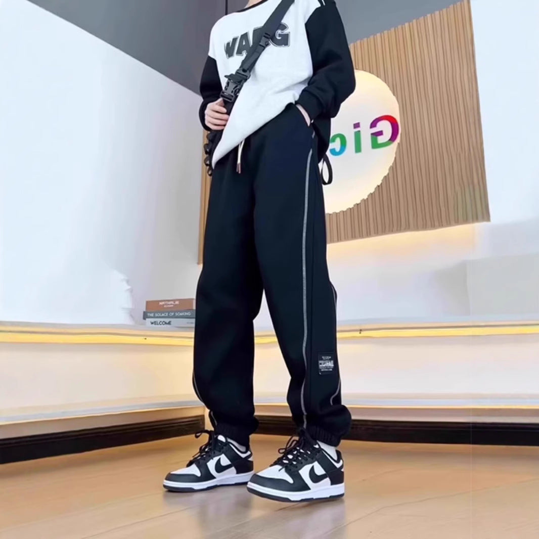 Youth Pants for Boys, Middle and High School Students, Stylish Sports Sweatpants, Big Kids' Men's Clothing