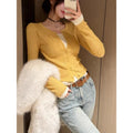 Sweater Cardigan  Female Regular Fit Innerwear Outerwear Basic Layering