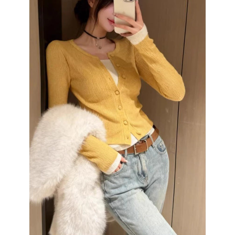Sweater Cardigan  Female Regular Fit Innerwear Outerwear Basic Layering