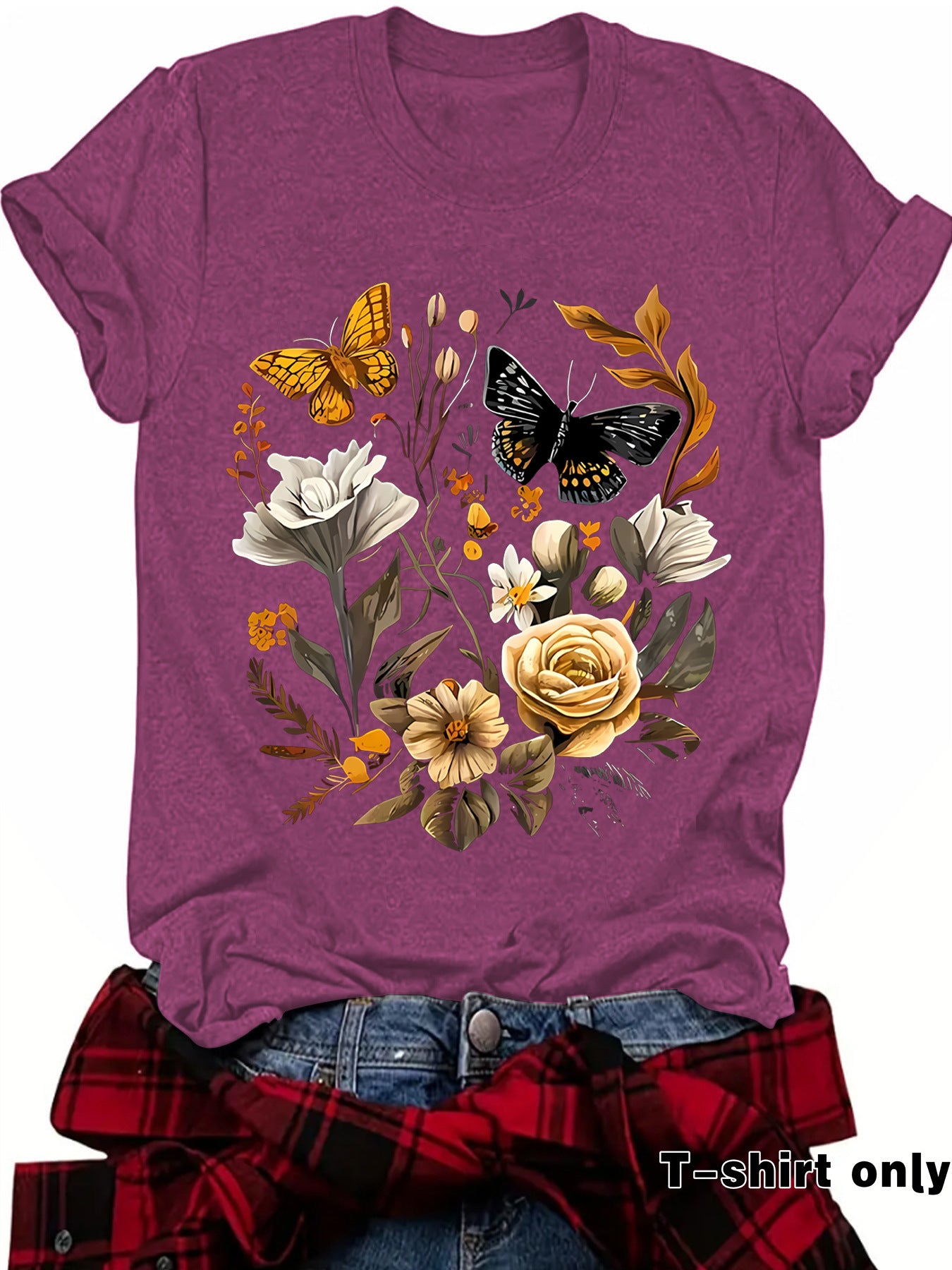 Female butterfly T-shirt
