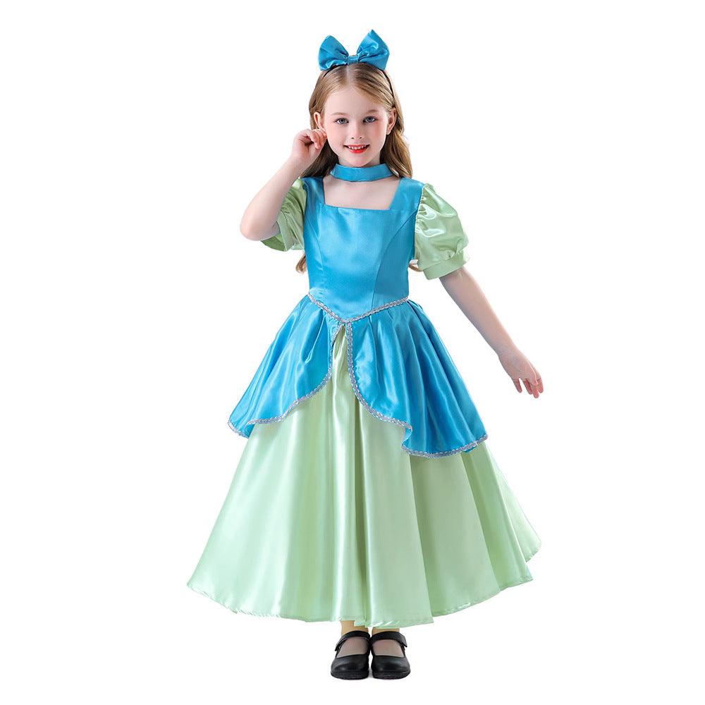 Cinderella Pink Princess Dress Cosplay Stage Performance Costume Parent-Child Dress for Girls