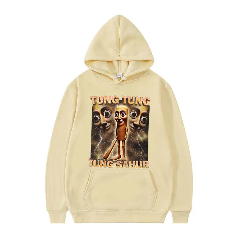 Tung Tung Tung Sahur Funny Baseball Bat Meme Hoodies for Men