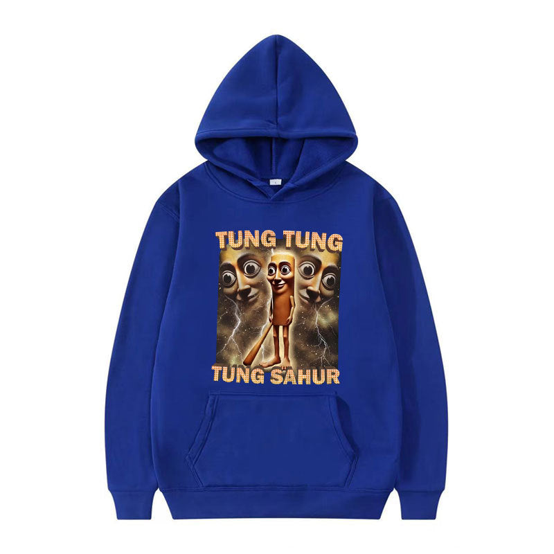 Tung Tung Tung Sahur Funny Baseball Bat Meme Hoodies for Men