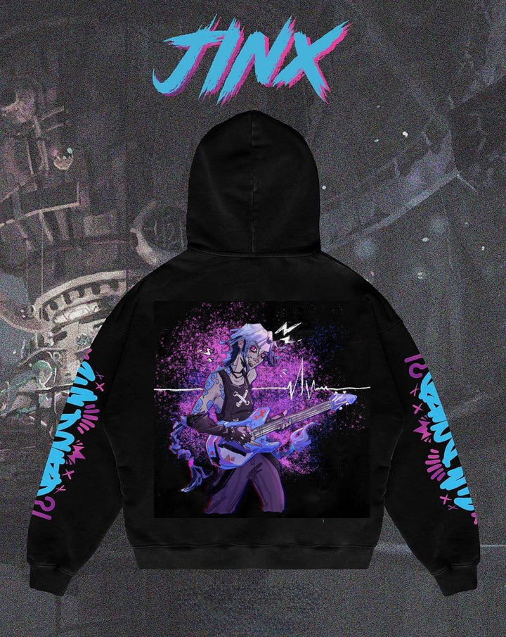 Popular Arcane League Jinx Graphic Hoodies All Anime Charact