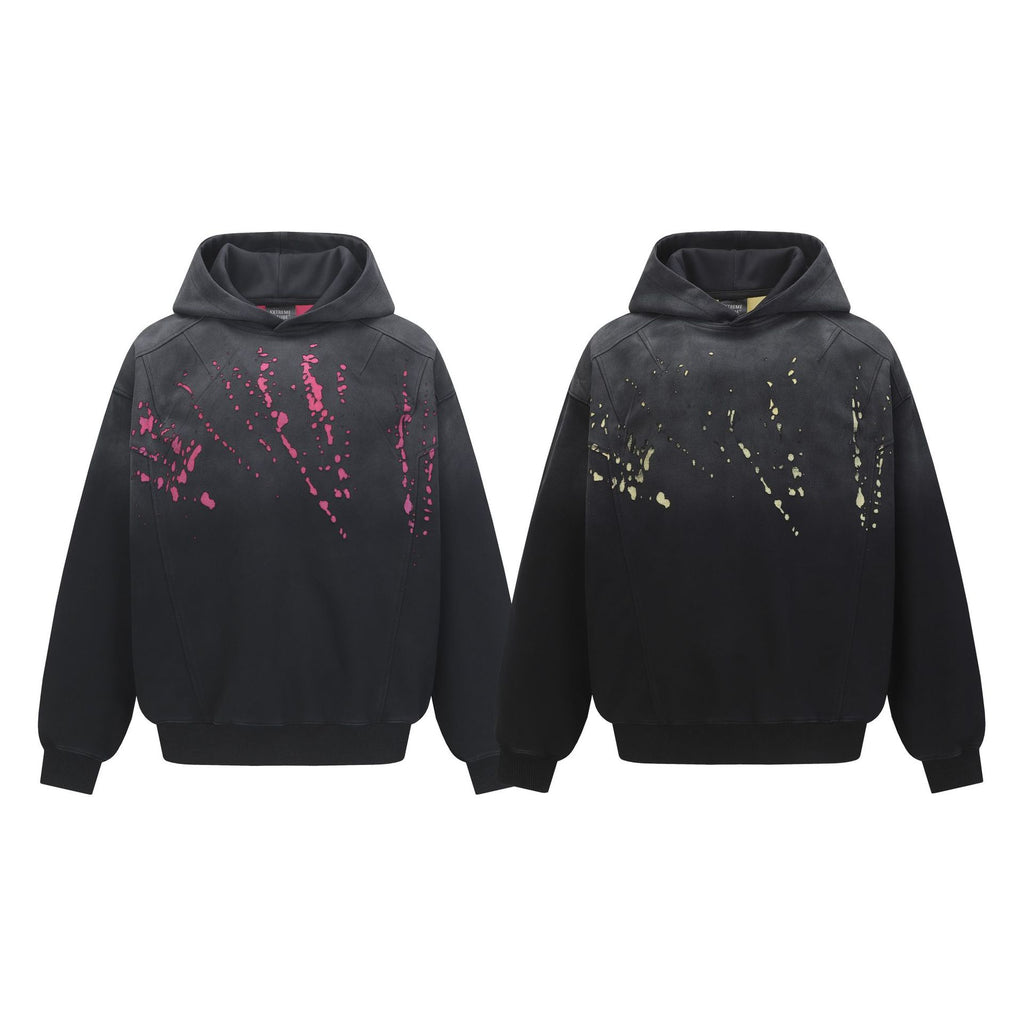 Destruction of hoodies and sweatshirts