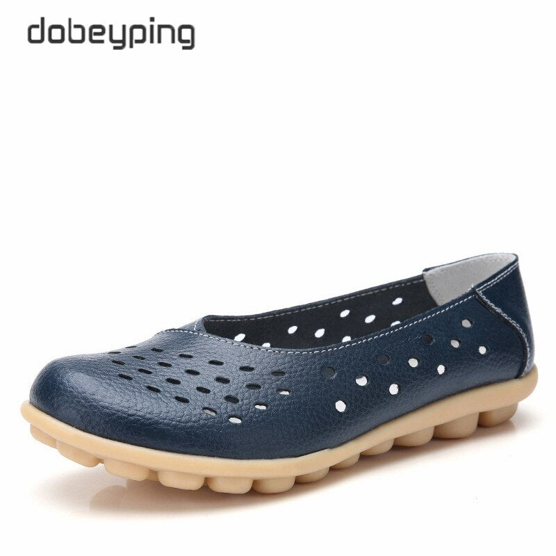 New Beanie Hole Women's Shoes Maternity Shoes Plus Size Mother Shoes Casual Women's Flat Shoes