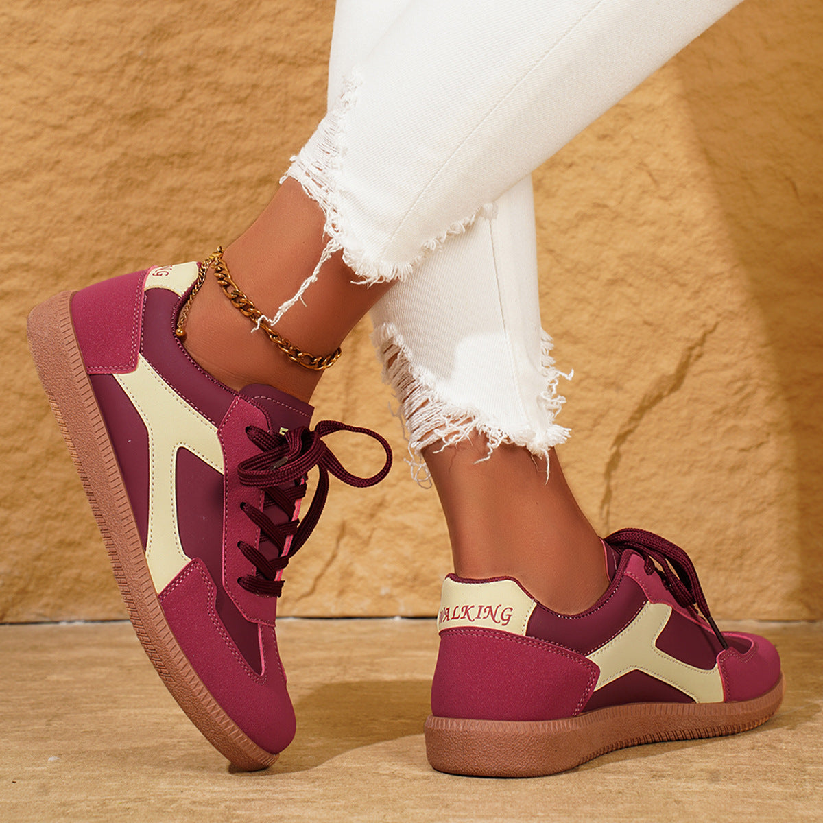 Women's flat shoes casual sports shoes single shoes shallow mouth board shoes