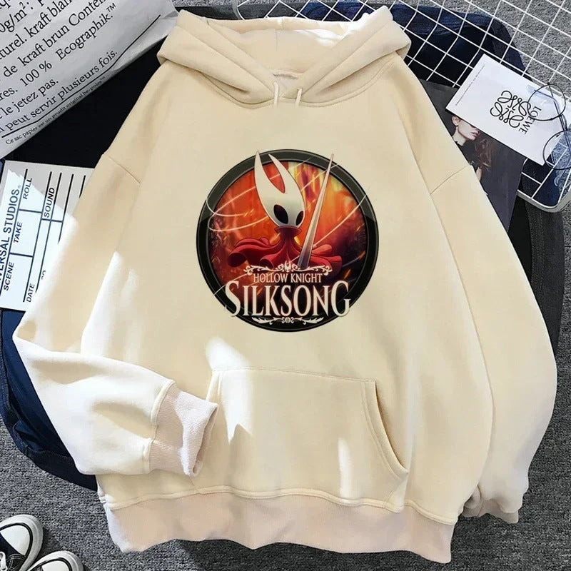 Hollow Knight Hoodies Men Korea Ulzzang Grunge Y2k Aesthetic