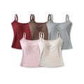 Female vest with chest cushion and external expansion strap