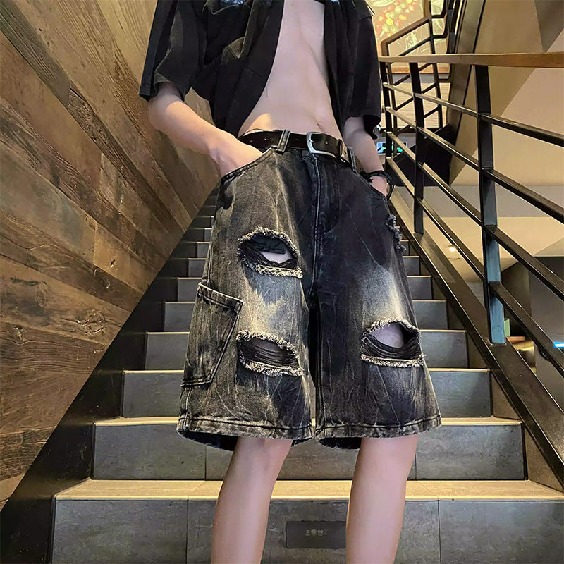 Loose casual ripped pants for boys