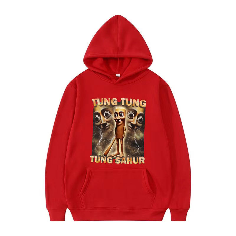 Tung Tung Tung Sahur Funny Baseball Bat Meme Hoodies for Men