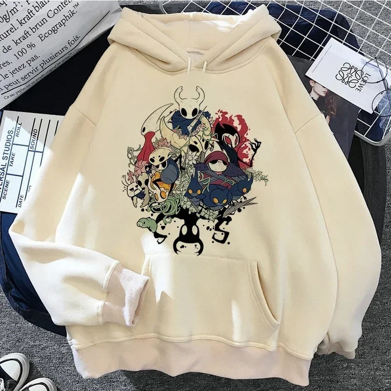 Hollow Knight Hoodies Men Korea Ulzzang Grunge Y2k Aesthetic