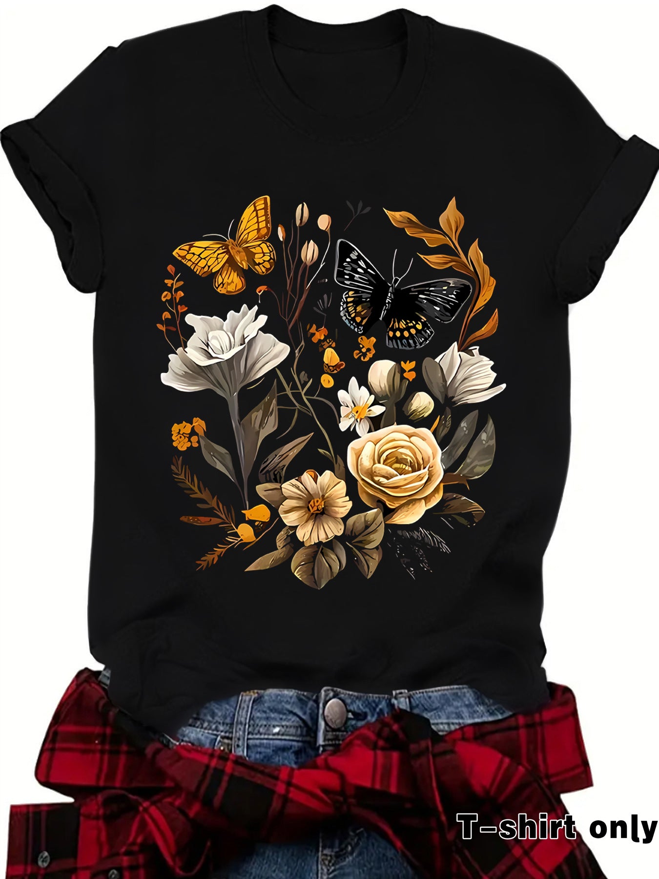 Female butterfly T-shirt