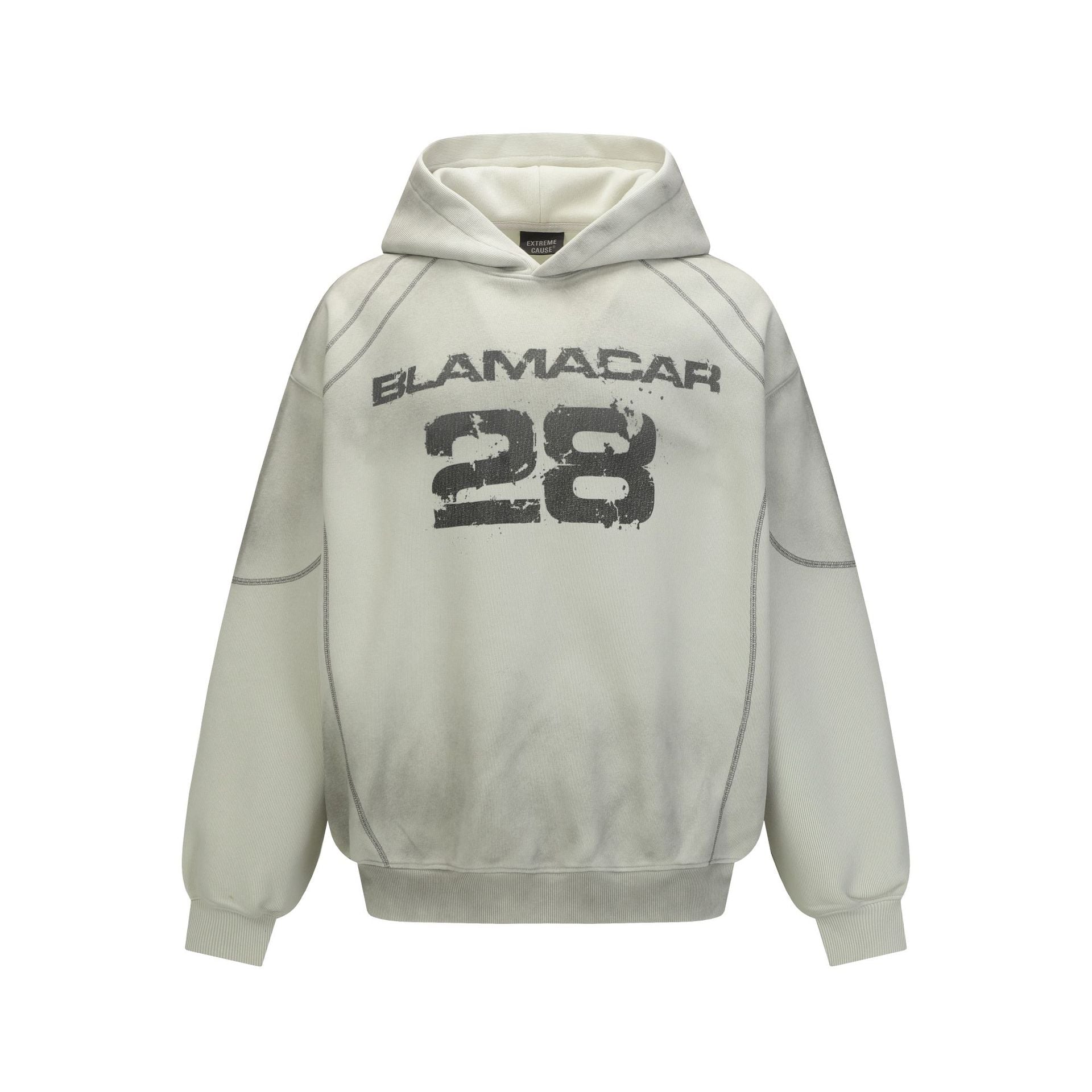 Wash dirty and dyed hoodies with water