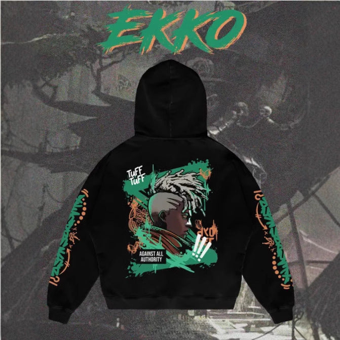 Popular Arcane League Jinx Graphic Hoodies All Anime Charact
