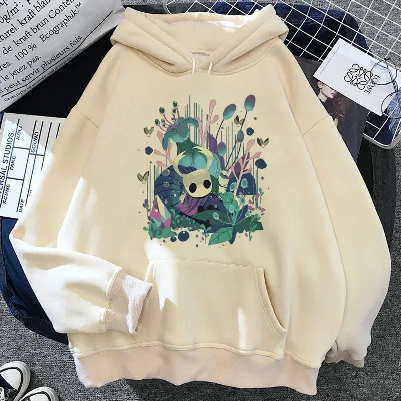 Hollow Knight Hoodies Men Korea Ulzzang Grunge Y2k Aesthetic