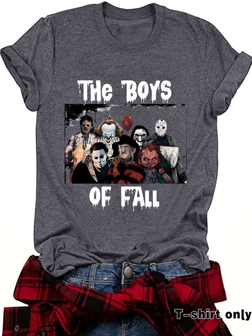 THe BOYS horror game round neck pullover short sleeved shirt