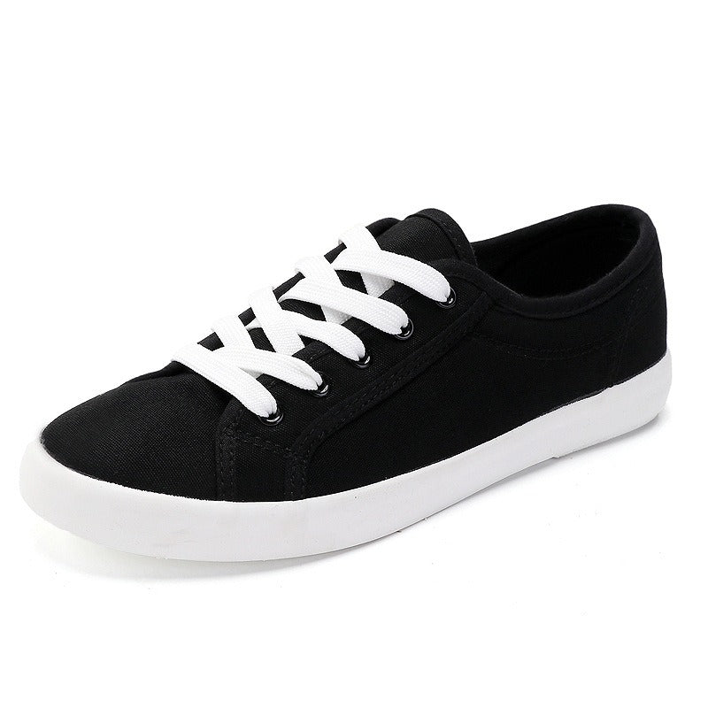 Low Top Small White Shoes for Women's Shoes, Korean Version Canvas Shoes, Simple, Breathable, Comfortable Couple Shoes