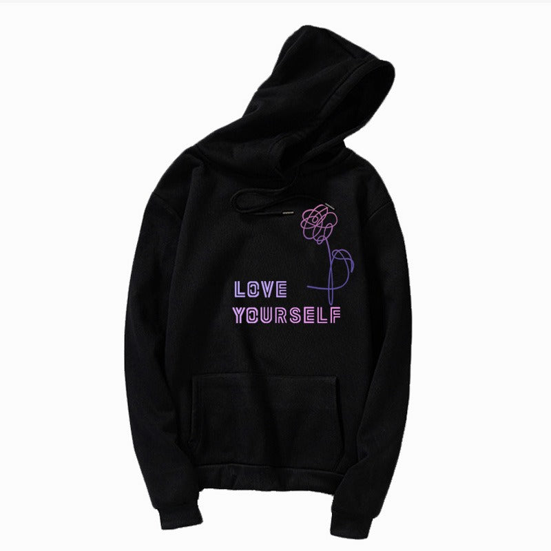 Hooded Youth Club fake love hoodies love yourself
