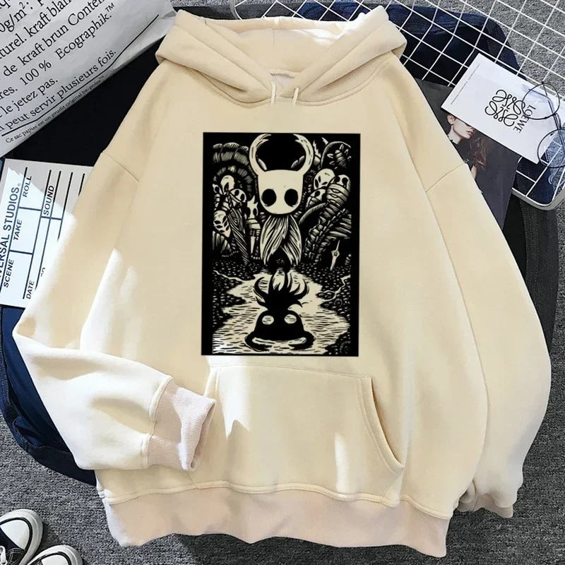 Hollow Knight Hoodies Men Korea Ulzzang Grunge Y2k Aesthetic
