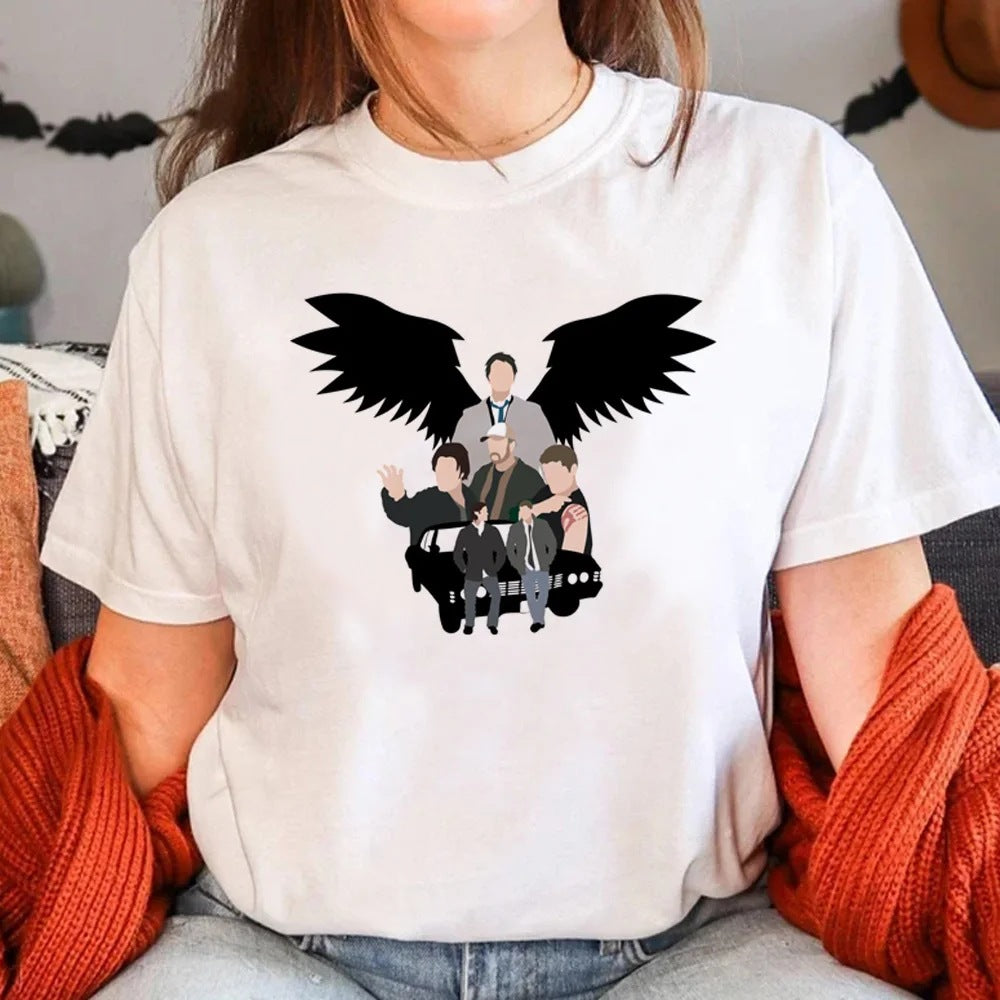 Supernatural T-shirts Women  Female Anime F