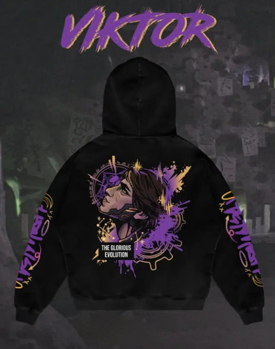 Popular Arcane League Jinx Graphic Hoodies All Anime Charact