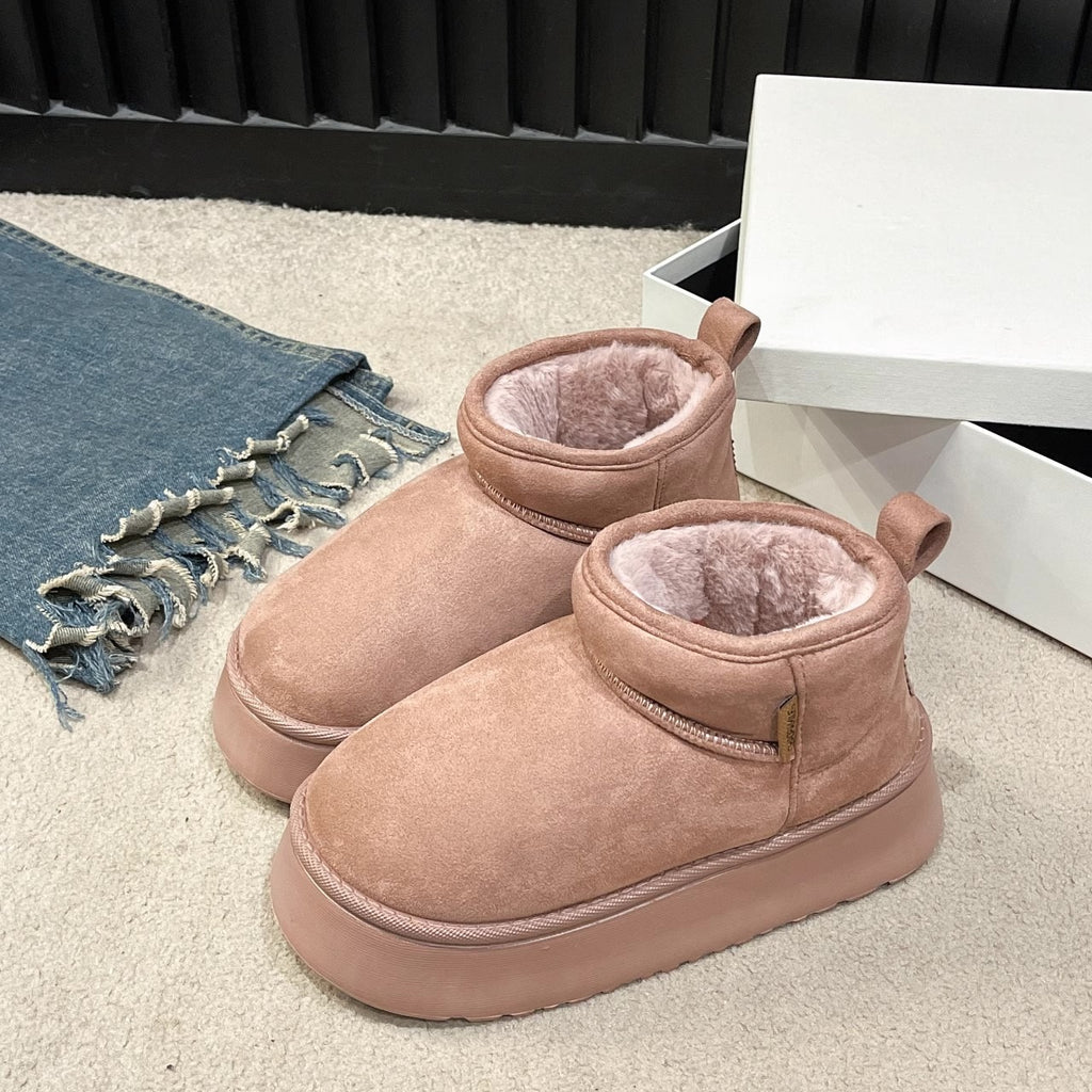 Retro Versatile Fashion Cotton Shoes Women's Anti slip Snow Shoes