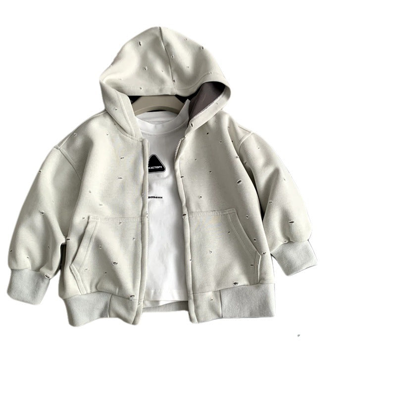 Spring and Autumn Children's Hoodies Zipper Shirts Children's Clothing
