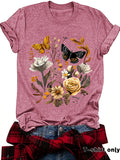 Female butterfly T-shirt