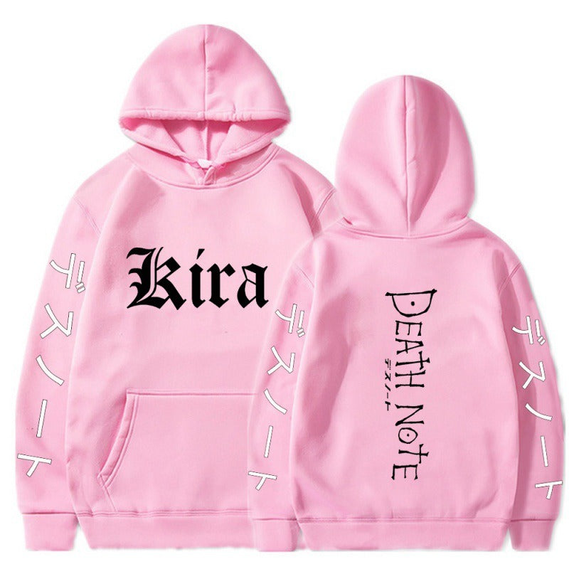 Hoodies  Japanese anime  death notes  creative new student casual hoodies