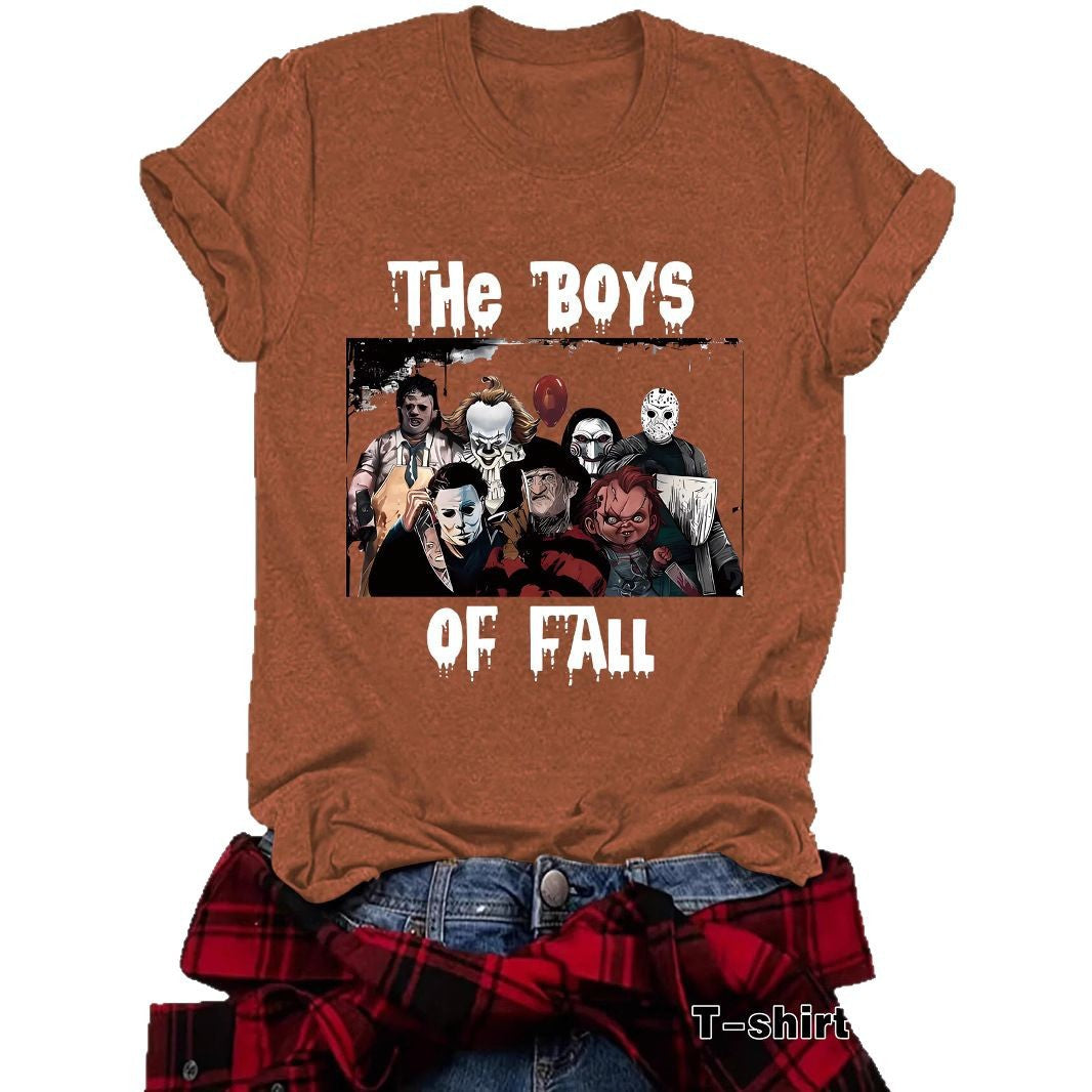THe BOYS horror game round neck pullover short sleeved shirt