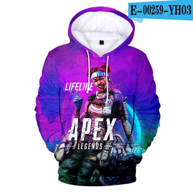 Frdun Tommy New 3D Apex Legends Hoodies Sweatshirt Casual Harajuku 3D Hoodies Sweatshirts Apex Legends
